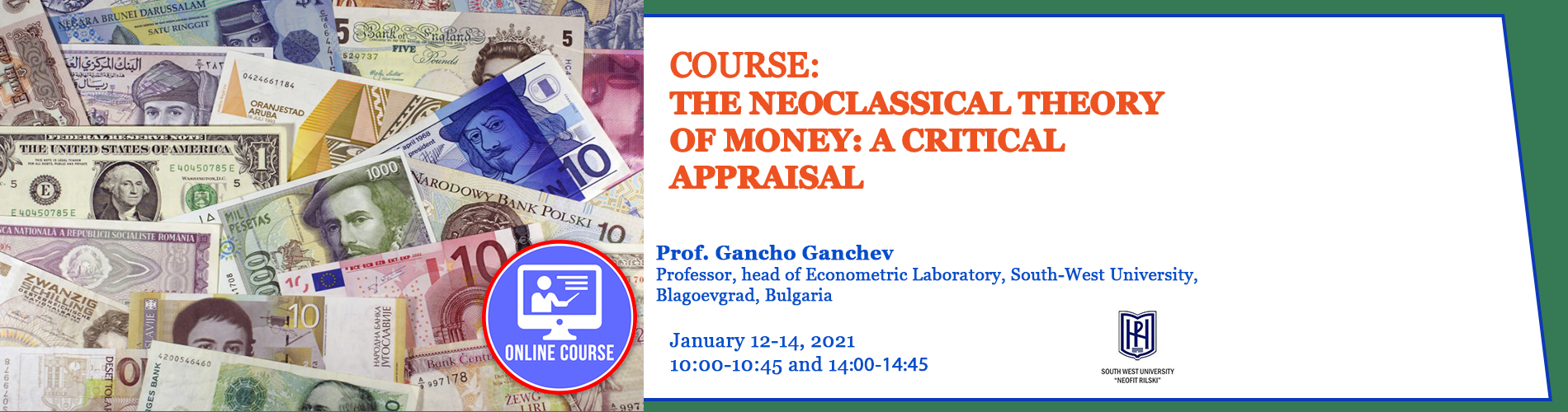 12-14.01.2021---The neoclassical theory of money - a critical appraisal